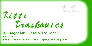 kitti draskovics business card